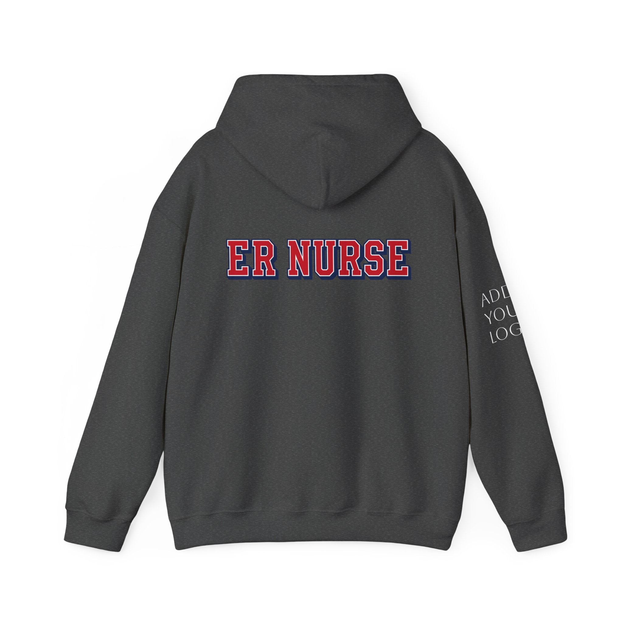 Custom ER Nurse Hoodie — Medical Team Support Pullover Add Your Logo