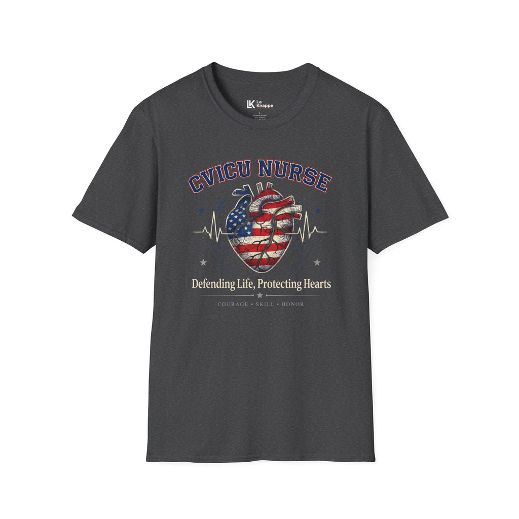 Patriotic Shirt CVICU Nurse Graphic Tee