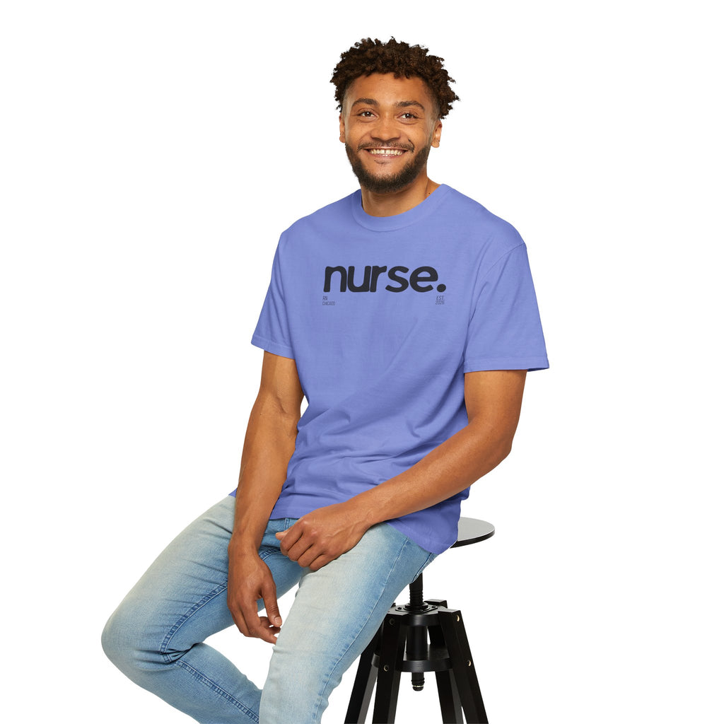 Nurse Chicago Graphic Tee — 'nurse.' Minimalist Medical T‑Shirt