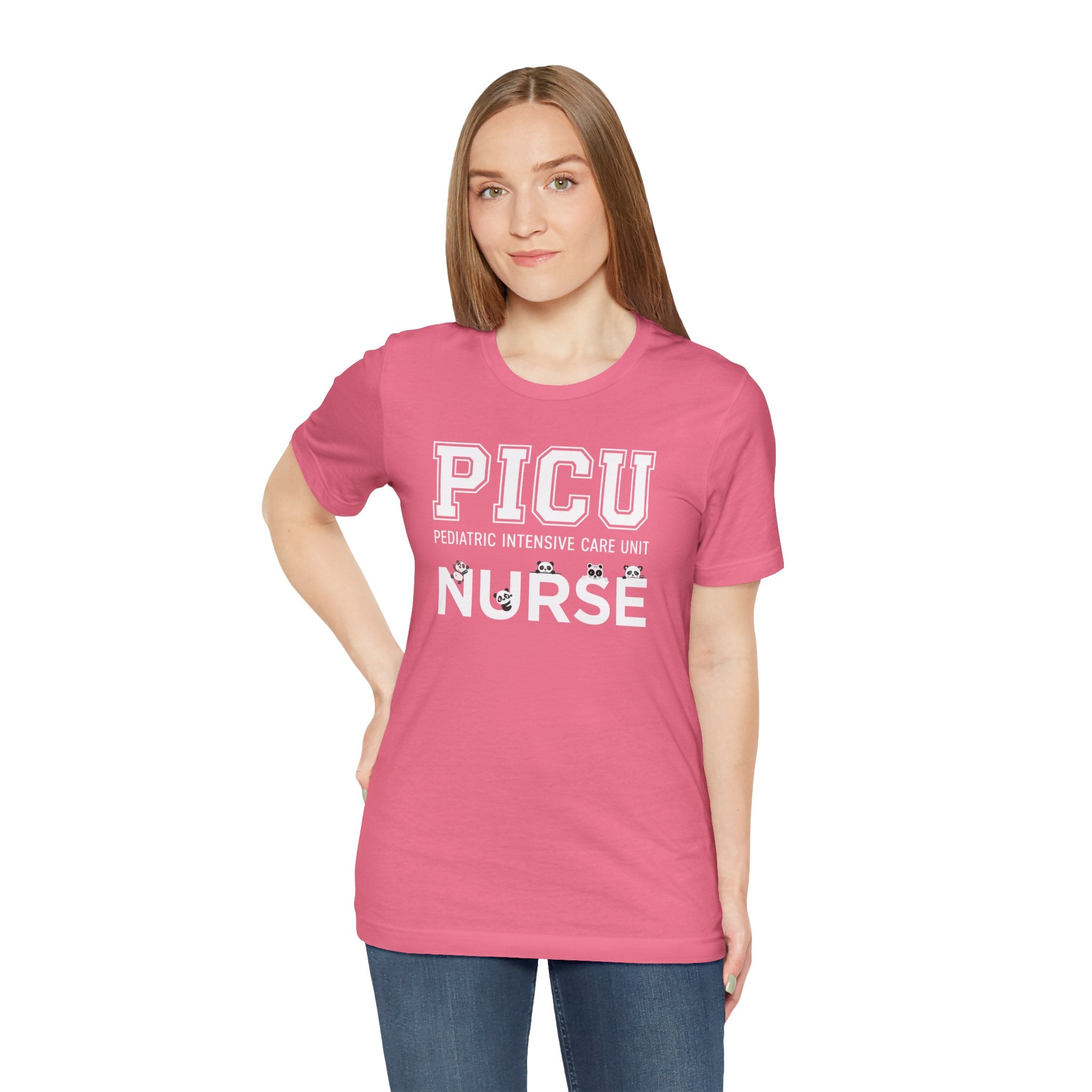 PICU Nurse T‑Shirt — Cute ICU Neonatal Nurse Tee (Baby Paw Icons)