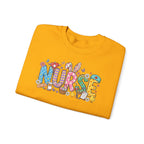 Nurse Easter Sweatshirt — Bunny Ears & Easter Egg Hunt Design