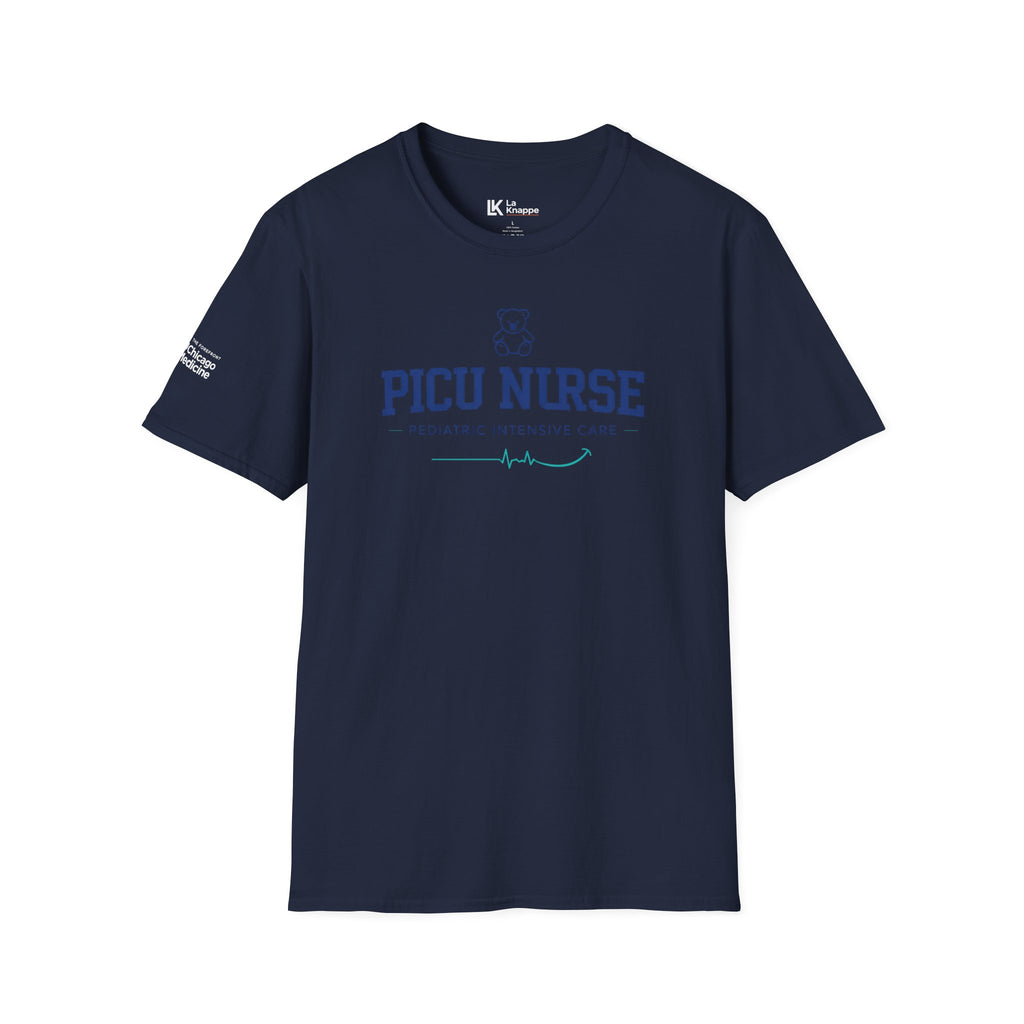 PICU Nurse T-Shirt — Pediatric Intensive Care Nurse Tee Bear Graphic T-Shirts