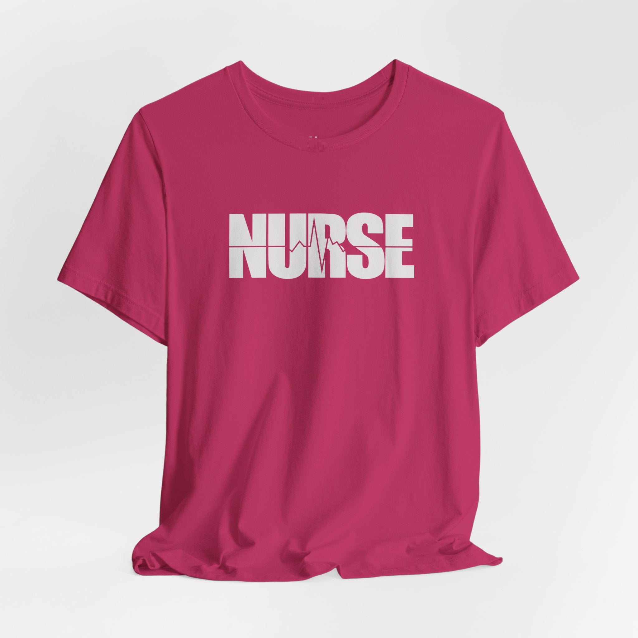 Nurse Graphic Tee — Bold 'NURSE' White Logo Shirt for Healthcare Heroes Nurse Gift Student Nurse