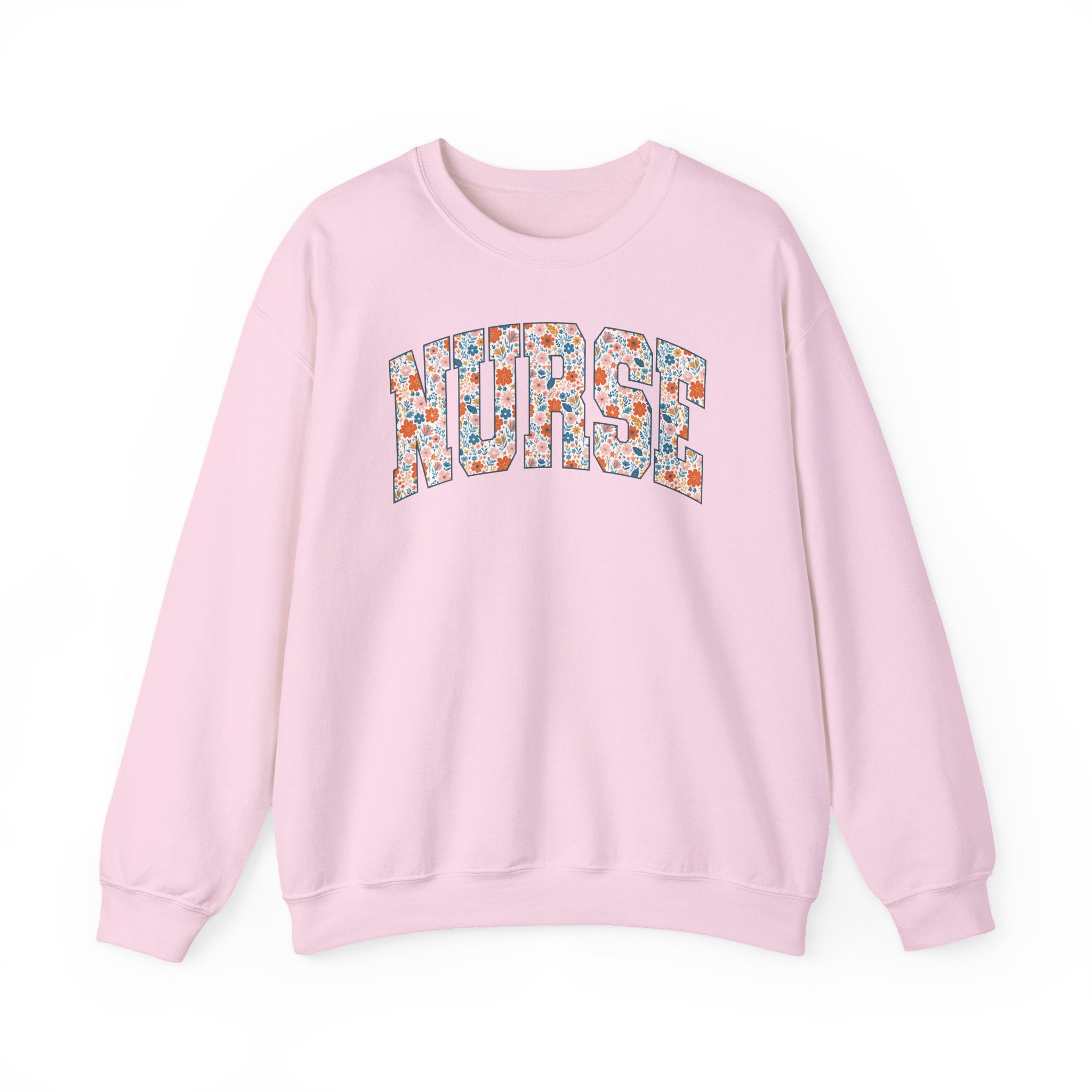 Nurse Floral Crewneck Sweatshirt