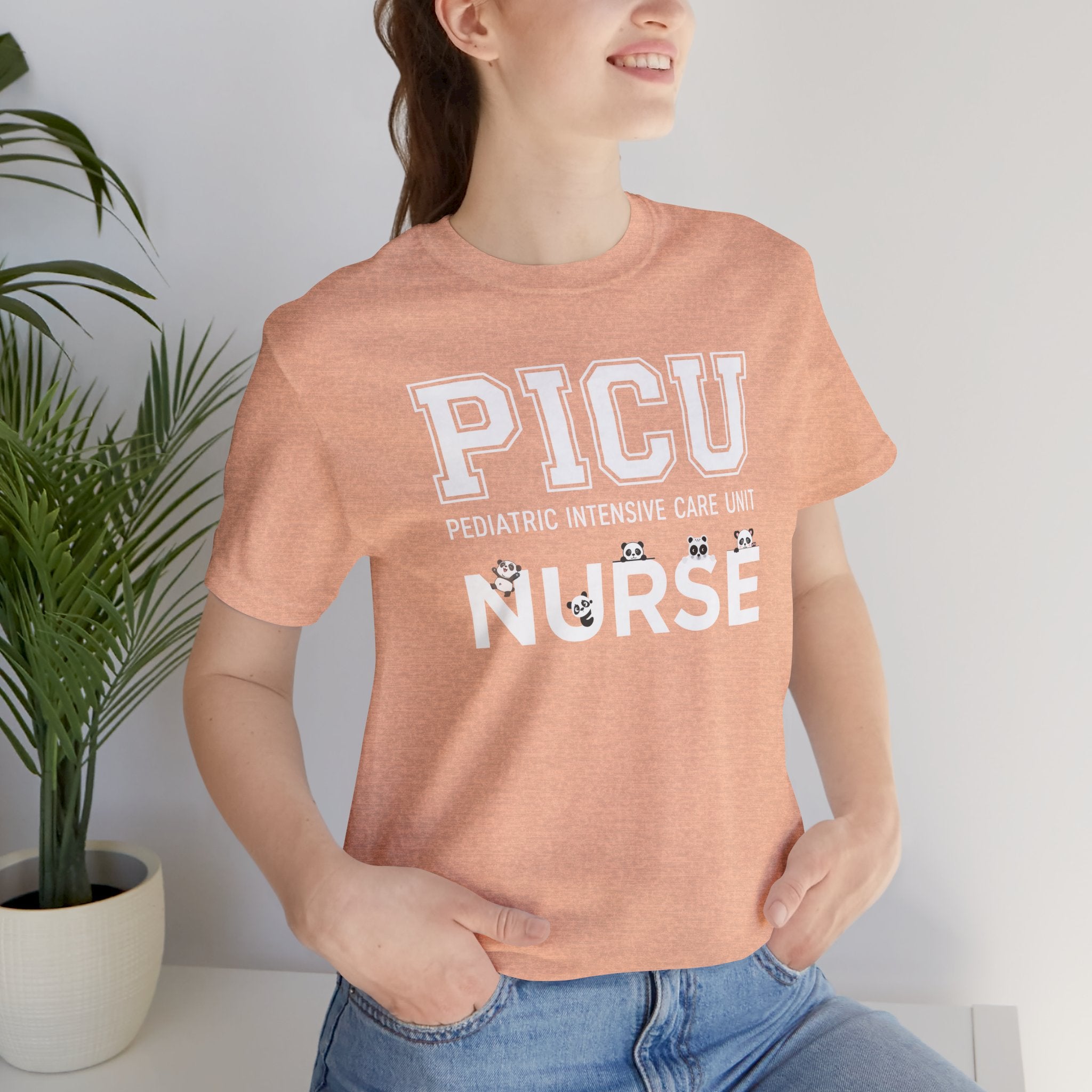 PICU Nurse T‑Shirt — Cute ICU Neonatal Nurse Tee (Baby Paw Icons)