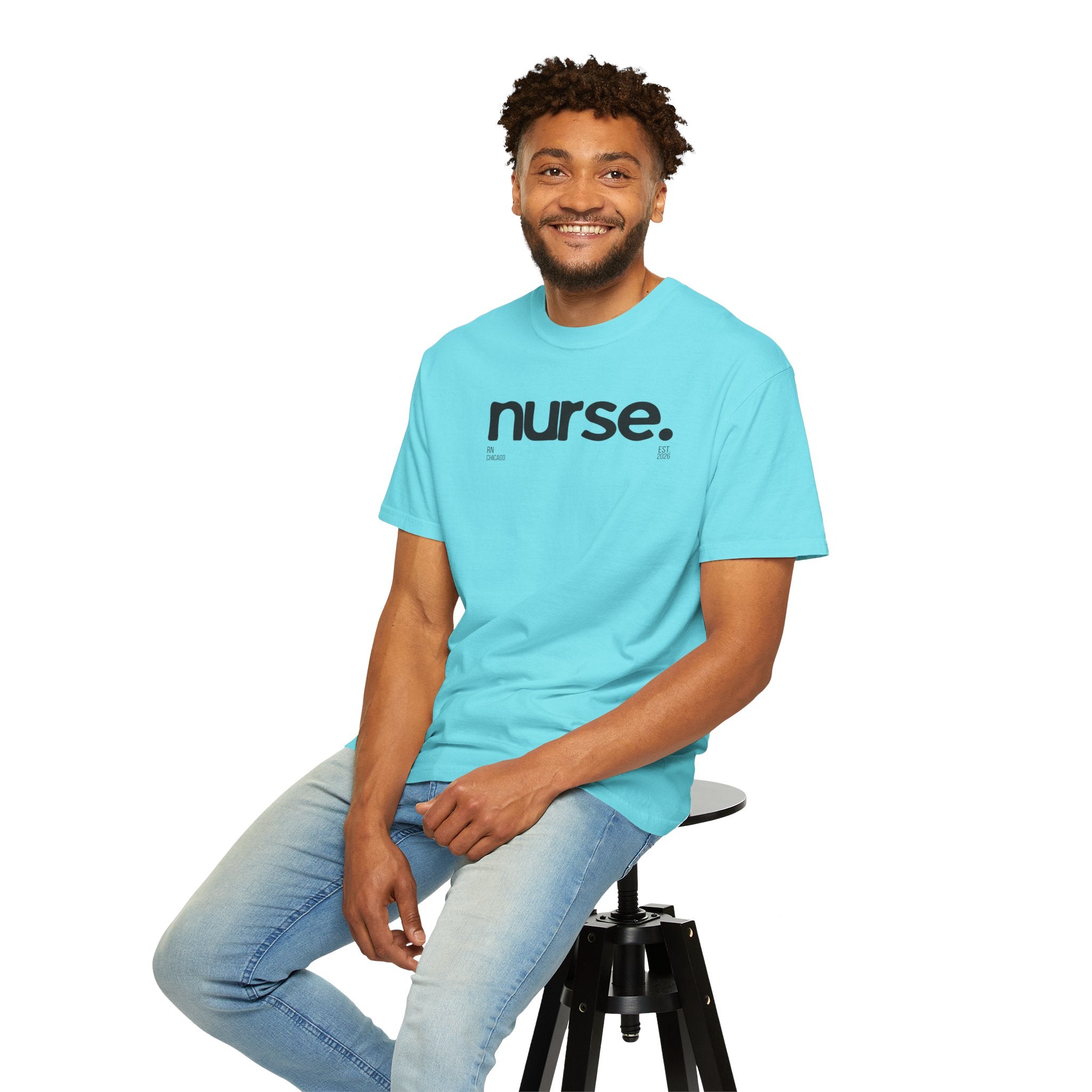 Nurse Chicago Graphic Tee — 'nurse.' Minimalist Medical T‑Shirt
