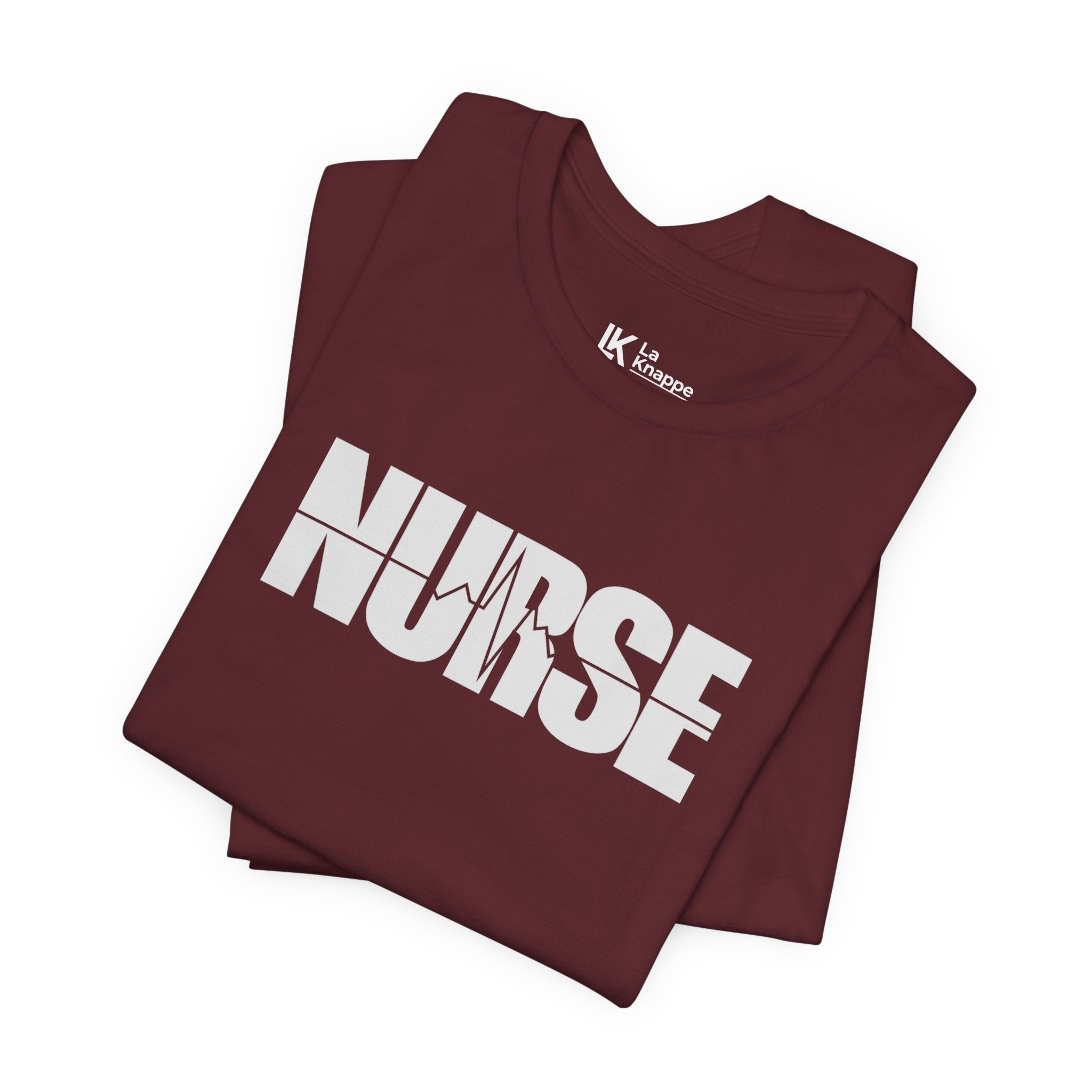 Nurse Graphic Tee — Bold 'NURSE' White Logo Shirt for Healthcare Heroes Nurse Gift Student Nurse