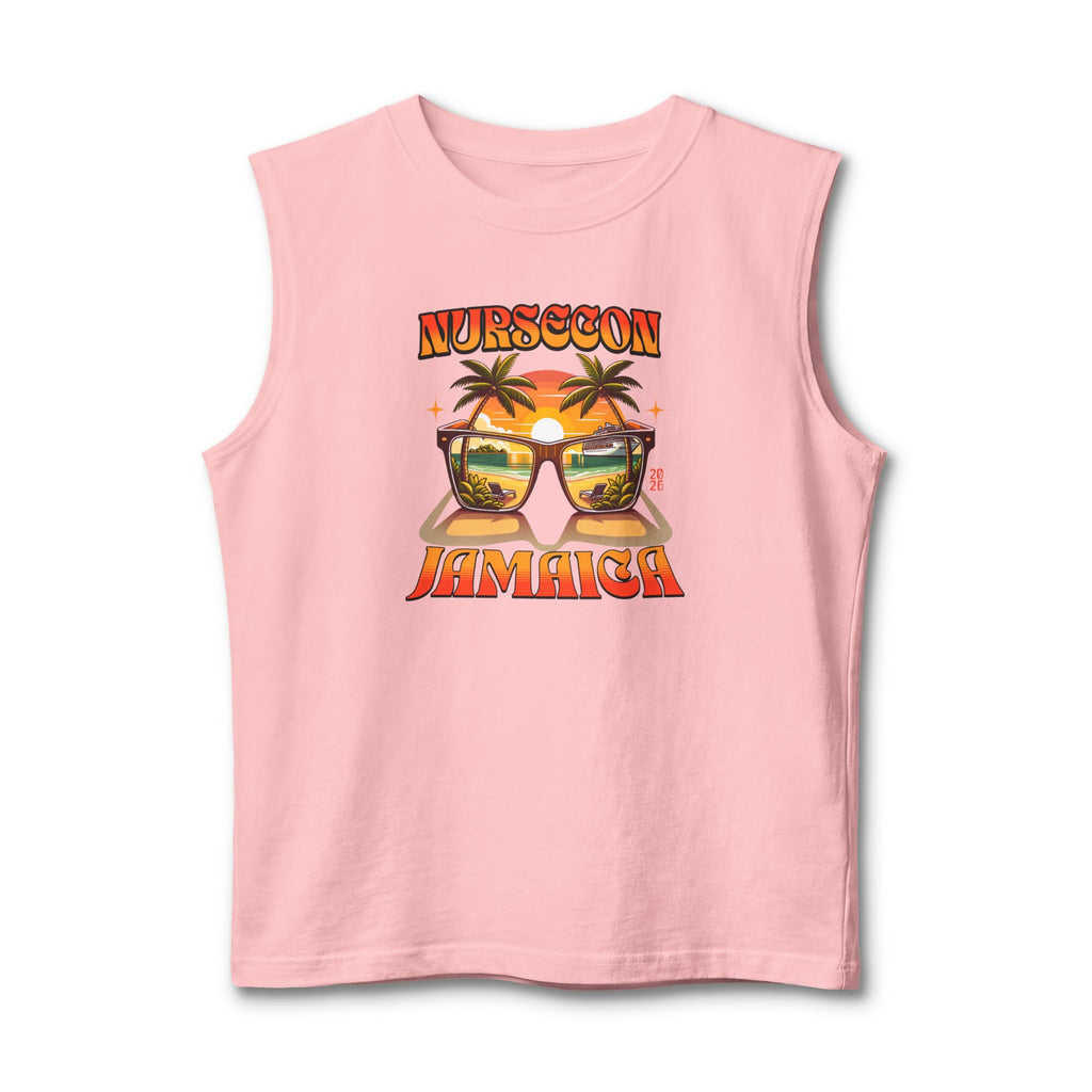 NurseCon Sunset Vibe Jamaica Muscle Tank  Nurse Cruise Trip T-Shirt