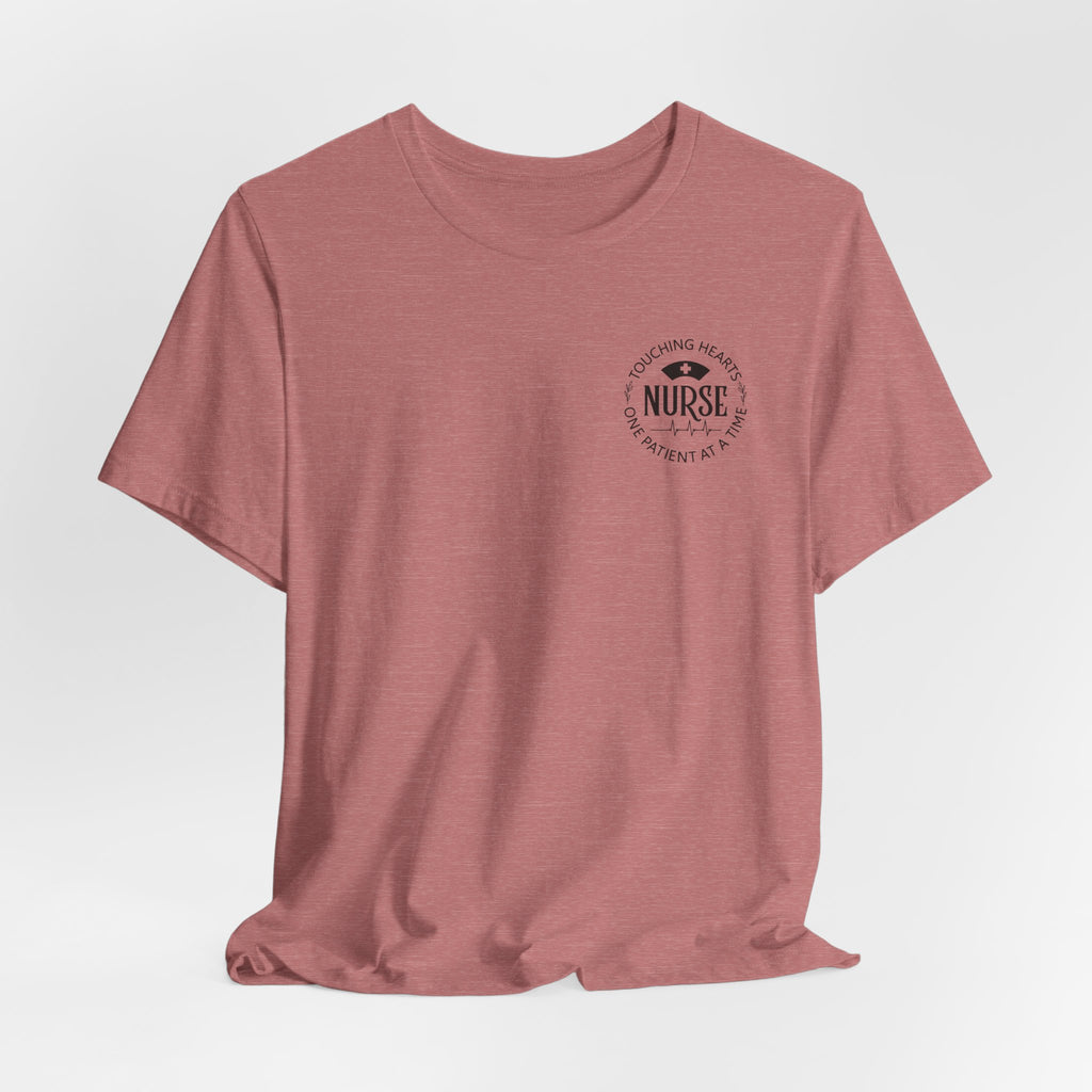 Nurse Heartbeat Logo Tee — 'Proud To Be A Nurse' Short Sleeve Shirt