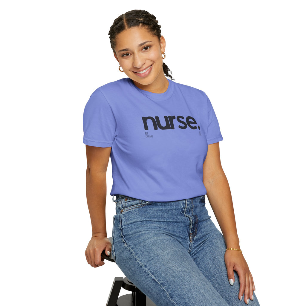 Nurse Chicago Graphic Tee — 'nurse.' Minimalist Medical T‑Shirt