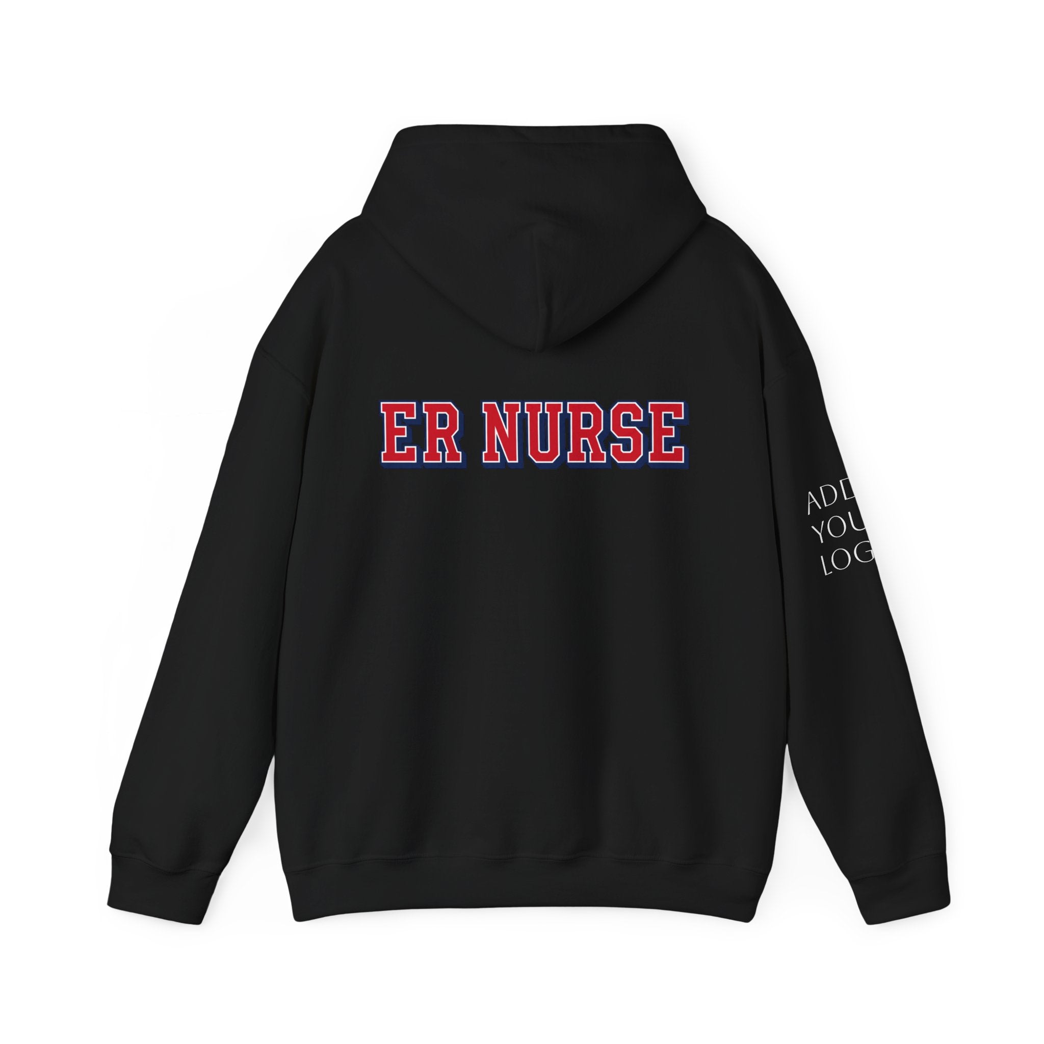 Custom ER Nurse Hoodie — Medical Team Support Pullover Add Your Logo