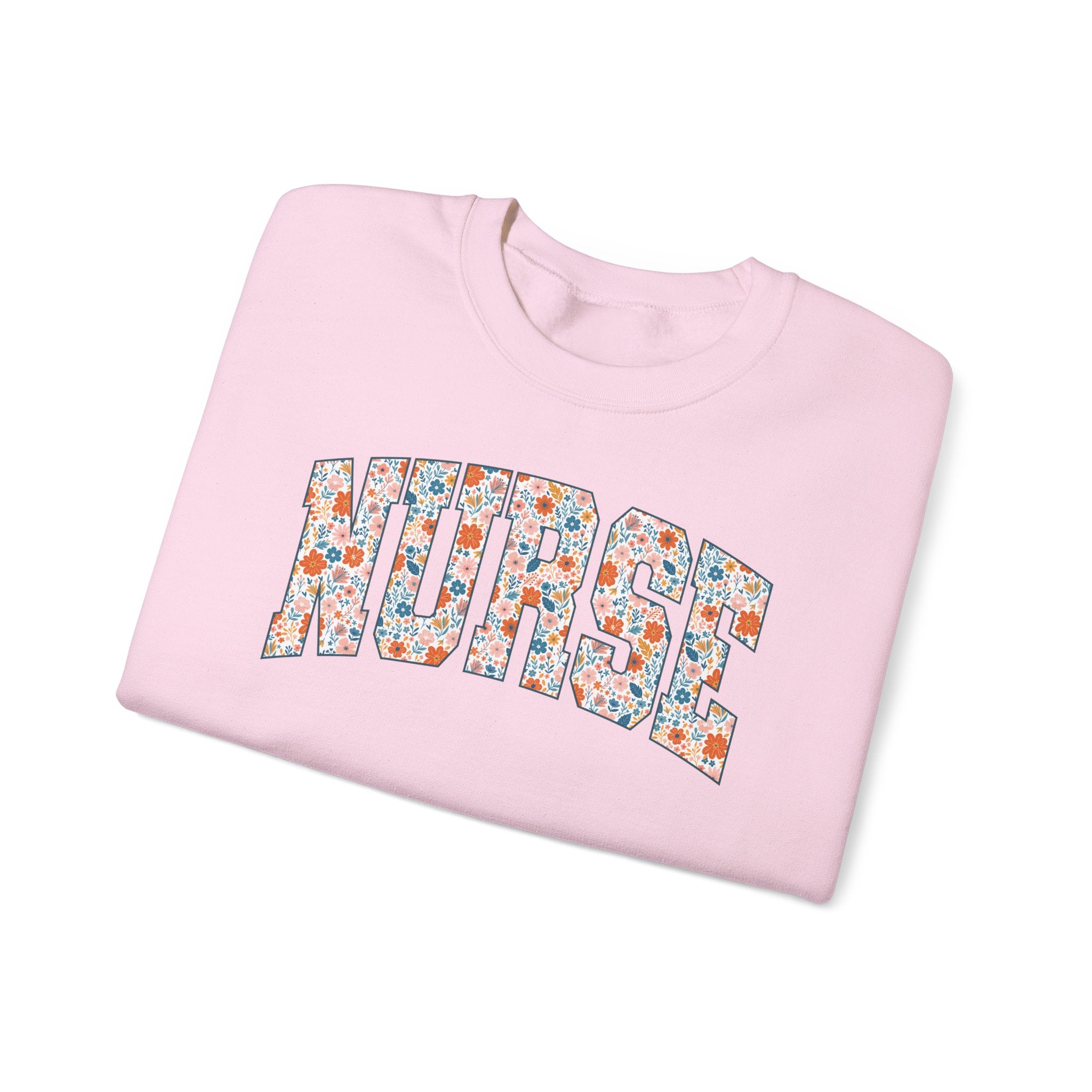 Nurse Floral Crewneck Sweatshirt