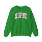 Nurse Floral Crewneck Sweatshirt