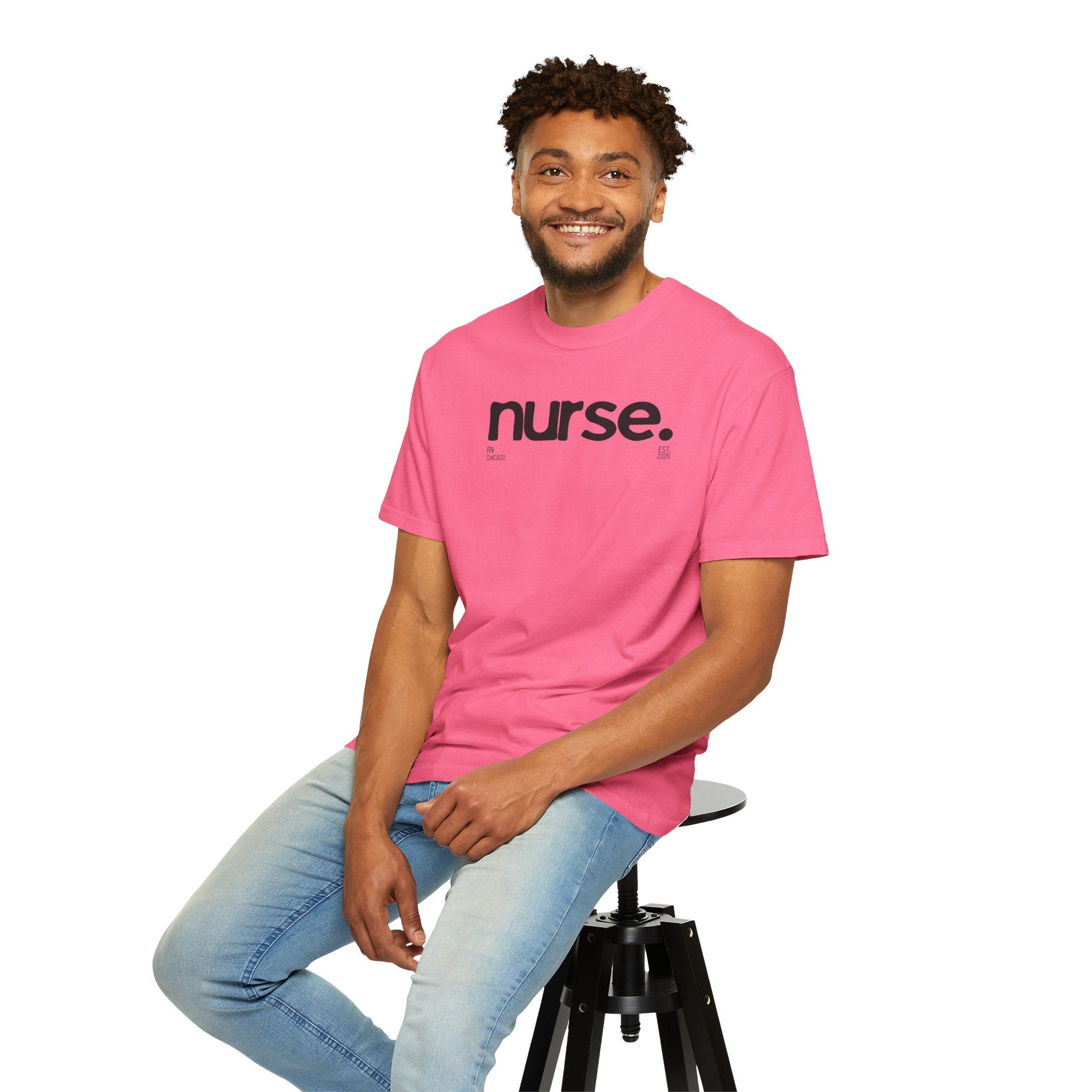 Nurse Chicago Graphic Tee — 'nurse.' Minimalist Medical T‑Shirt
