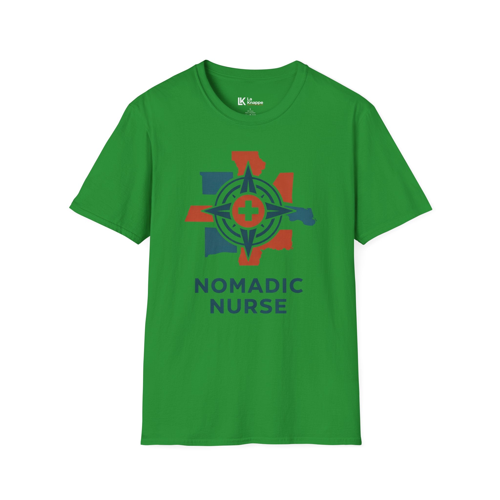 Nomadic Nurse Compass T-Shirt — Travel Nurse Adventure Medical Tee