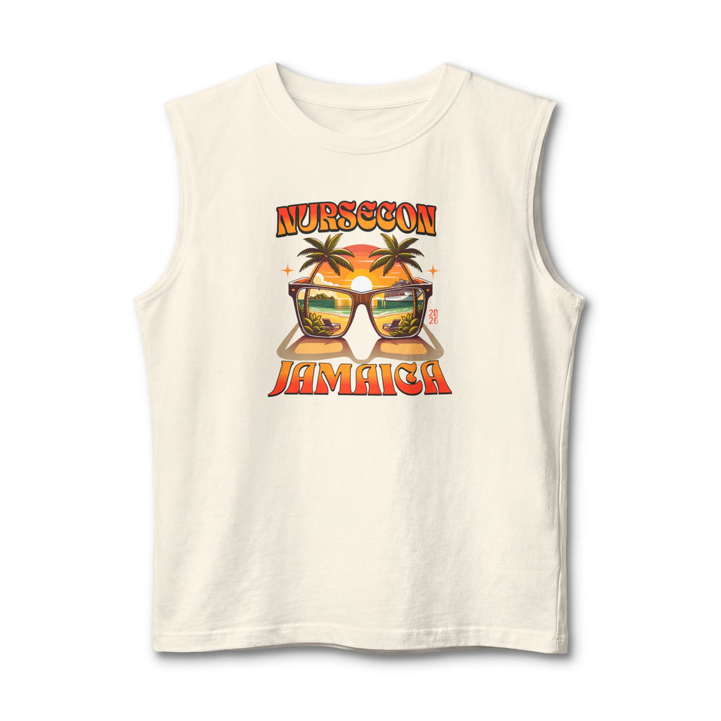 NurseCon Sunset Vibe Jamaica Muscle Tank  Nurse Cruise Trip T-Shirt