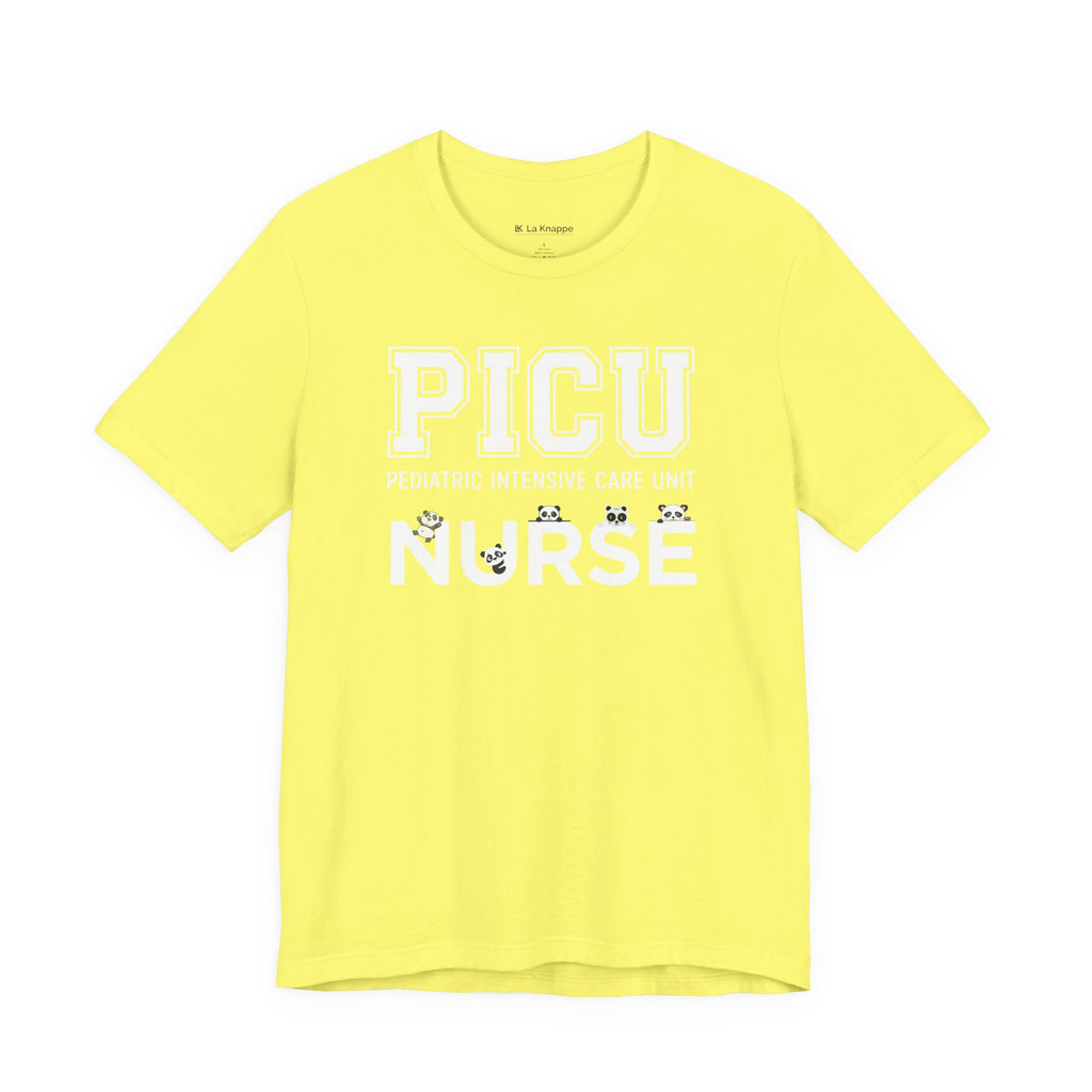 PICU Nurse T‑Shirt — Cute ICU Neonatal Nurse Tee (Baby Paw Icons)