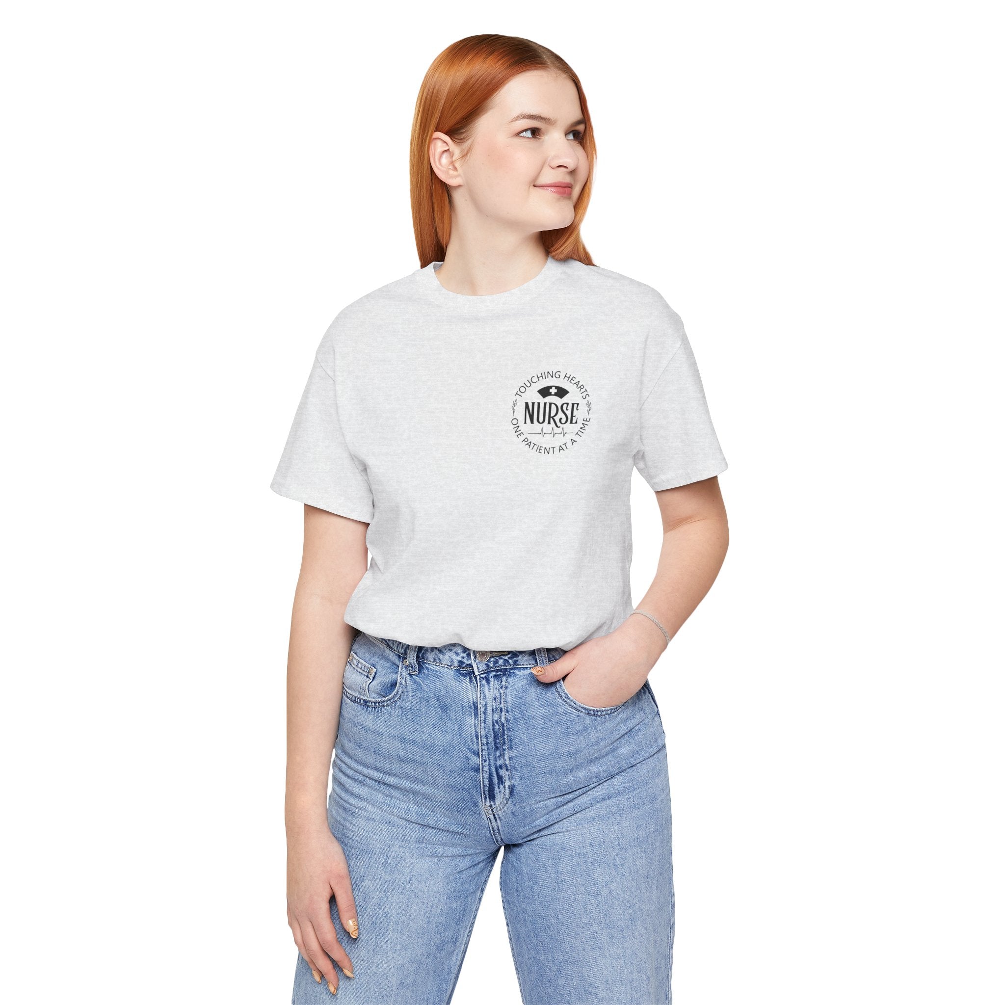 Nurse Heartbeat Logo Tee — 'Proud To Be A Nurse' Short Sleeve Shirt