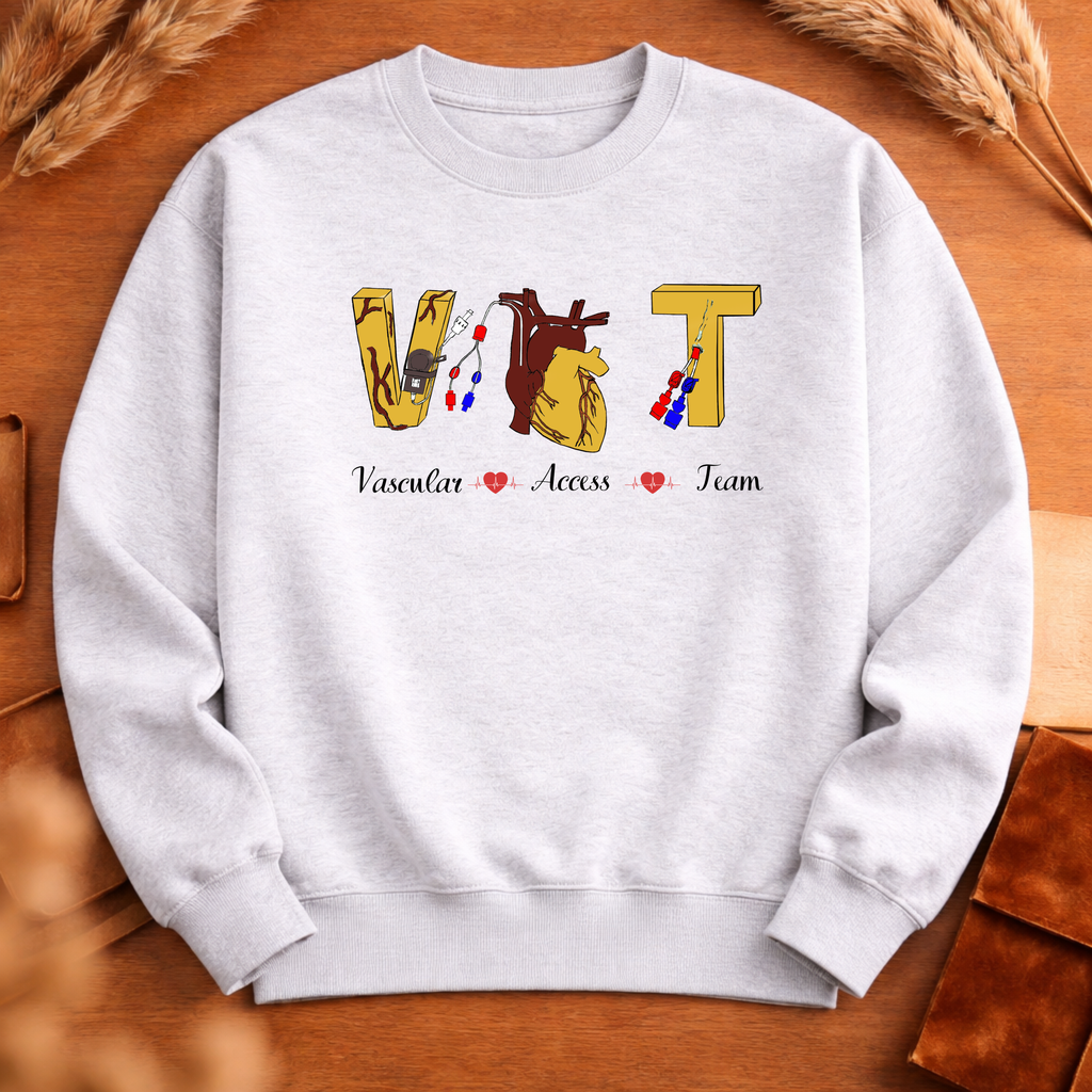 VAT IV NURSE/TEAM MERCH YELLOW HEART SWEATSHIRT