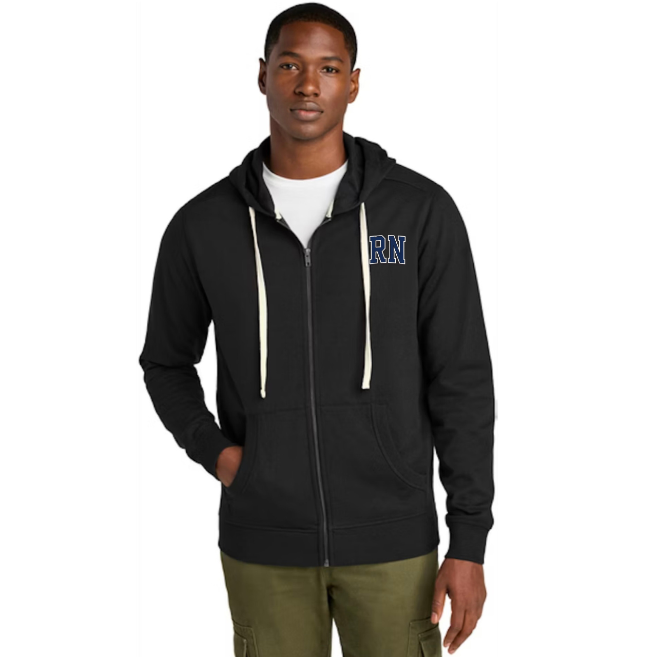 Trauma Team Nurse Fleece Hoodie Full-Zip — Lightweight Trauma RN Hoodie