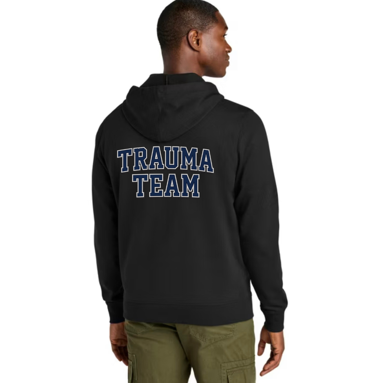 Trauma Team Nurse Fleece Hoodie Full-Zip — Lightweight Trauma RN Hoodie
