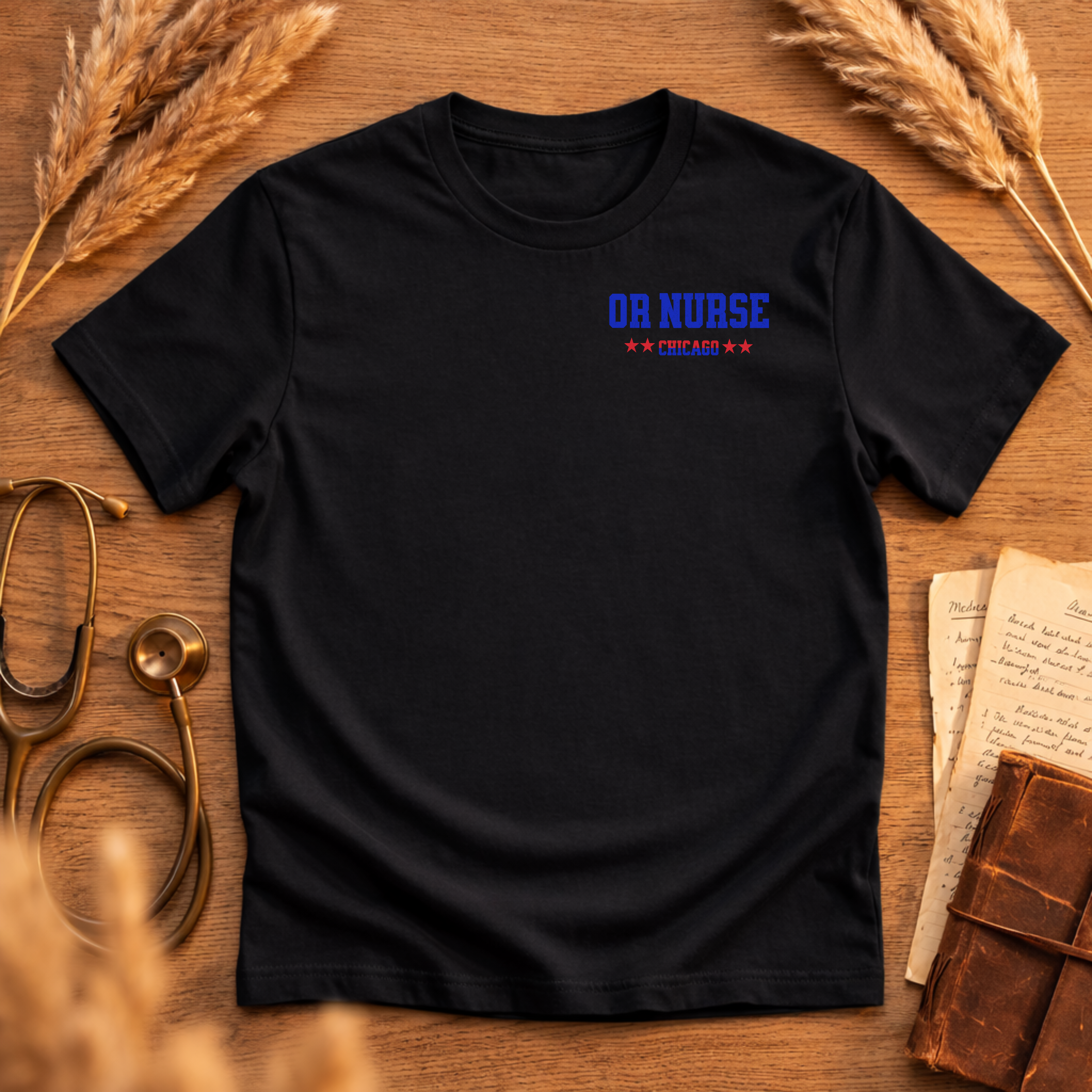 OR NURSE USA EAGLE GRAPHIC T-SHIRT