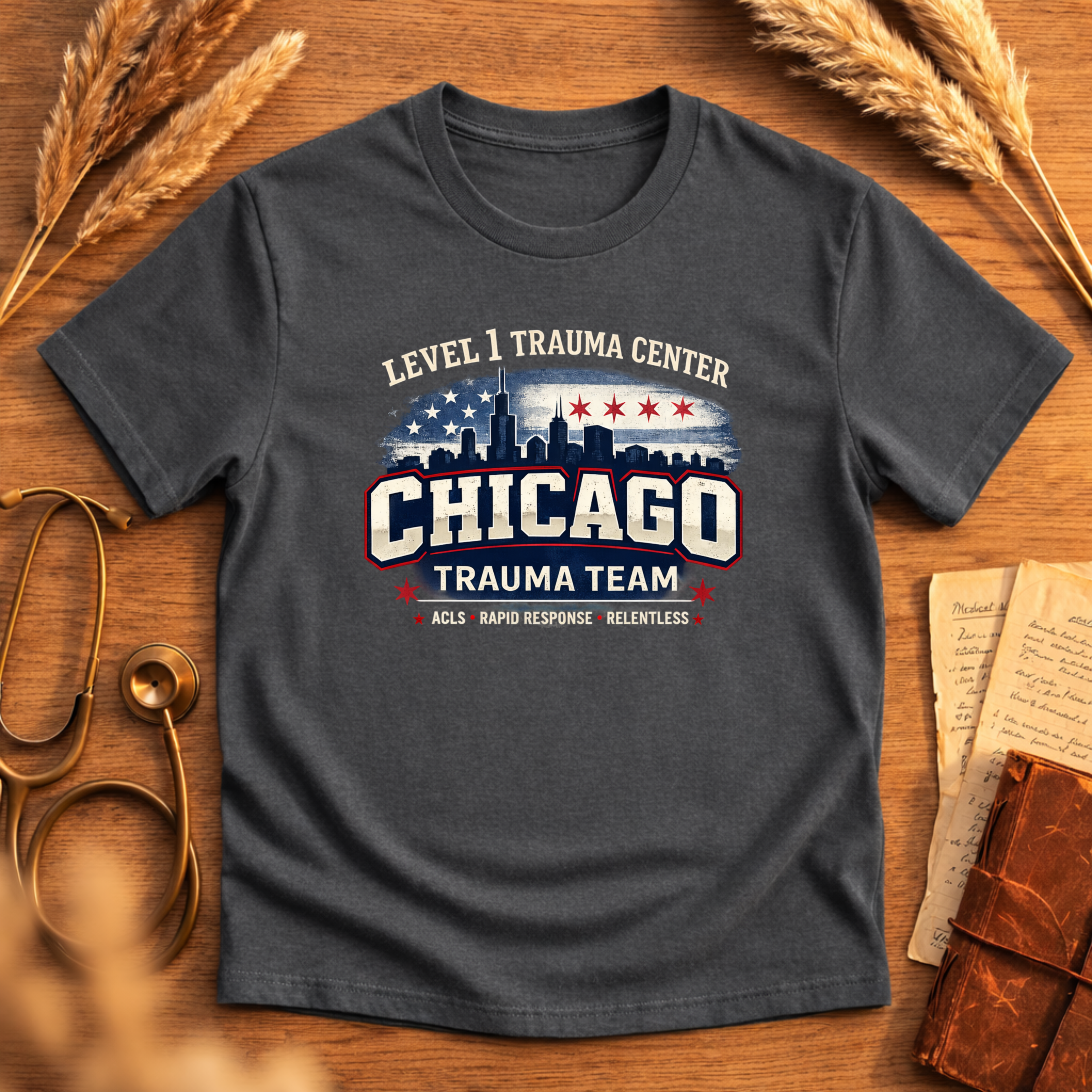 Trauma Team T-Shirt Chicago Adult Softstyle T-Shirt