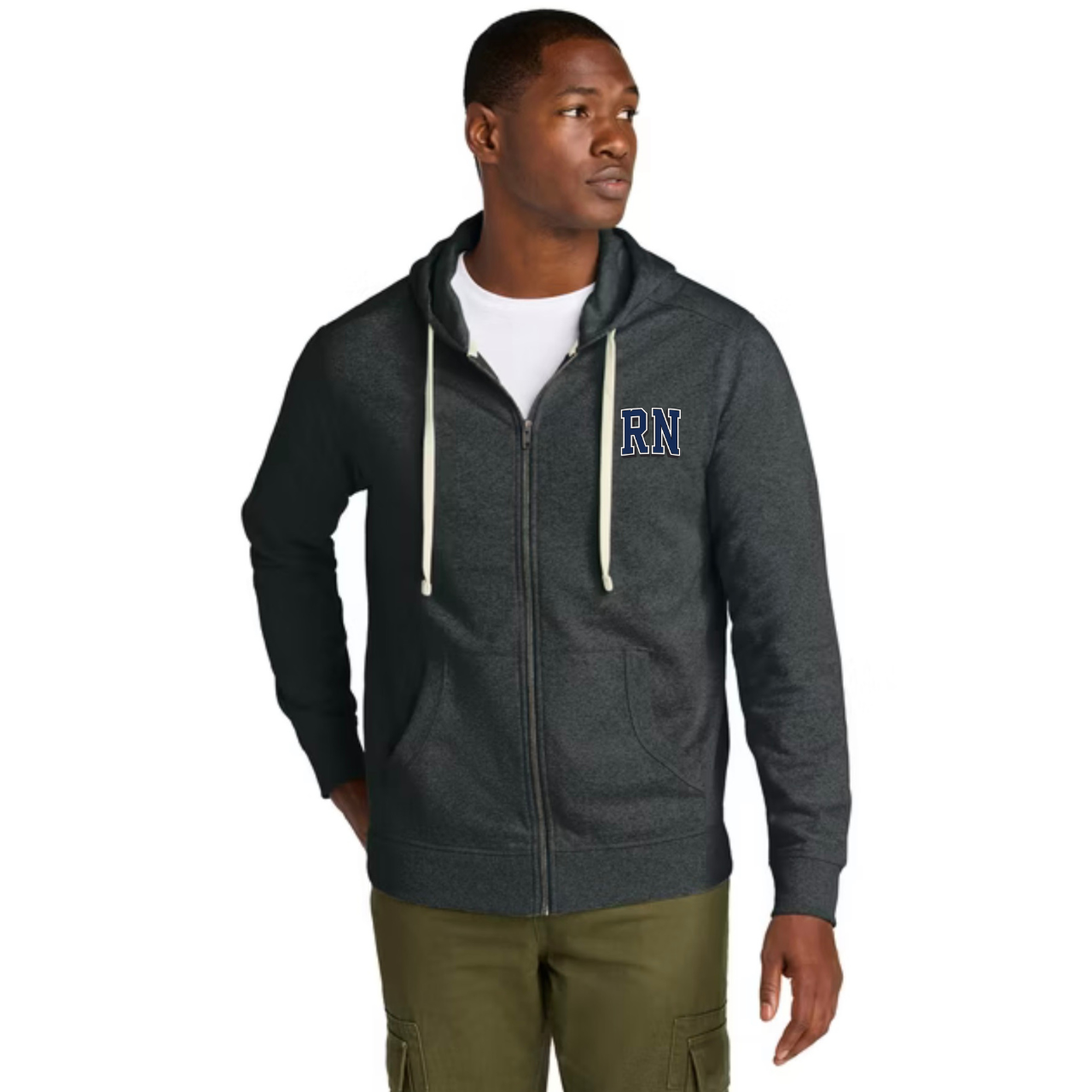 Trauma Team Nurse Fleece Hoodie Full-Zip — Lightweight Trauma RN Hoodie