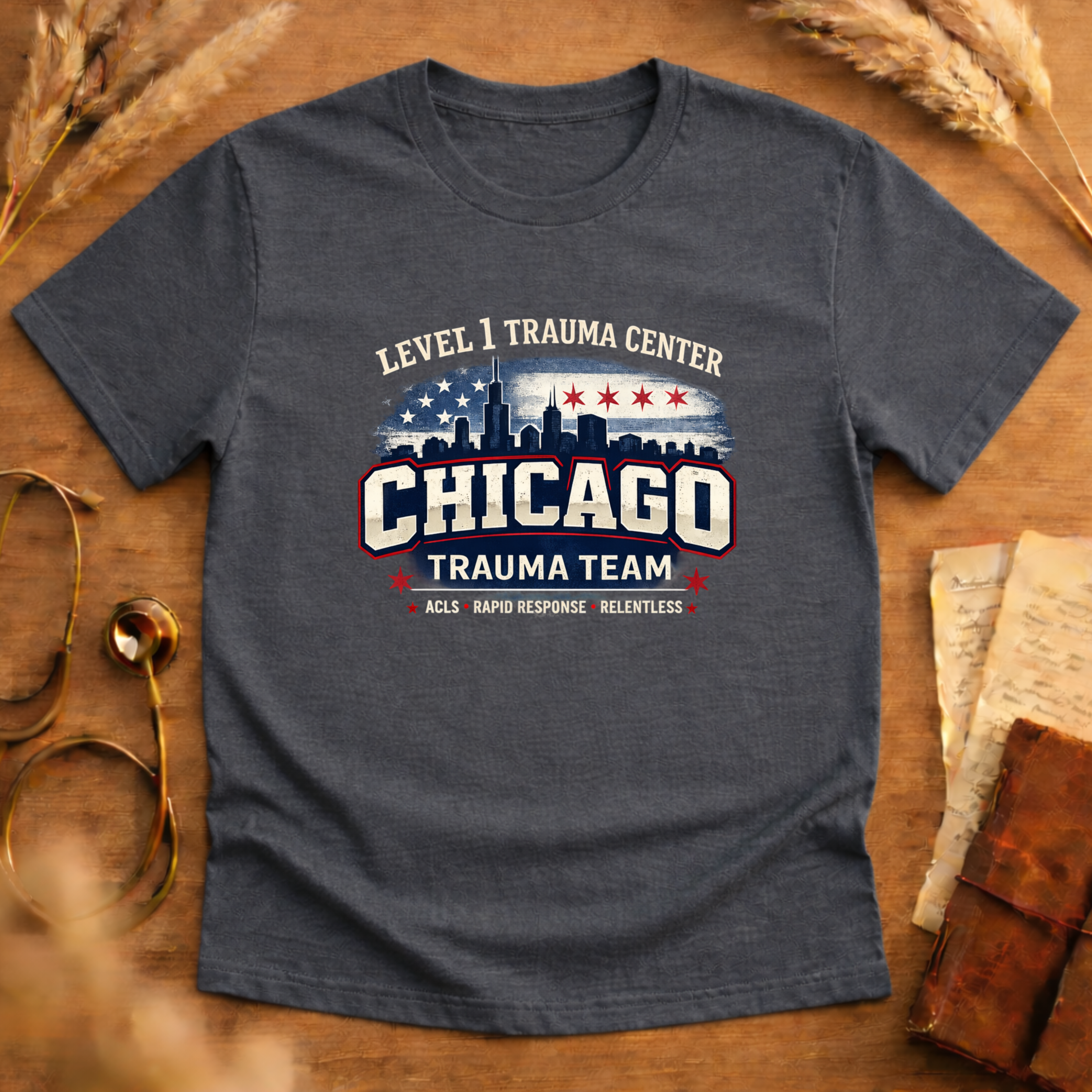 Trauma Team T-Shirt Chicago Adult Softstyle T-Shirt