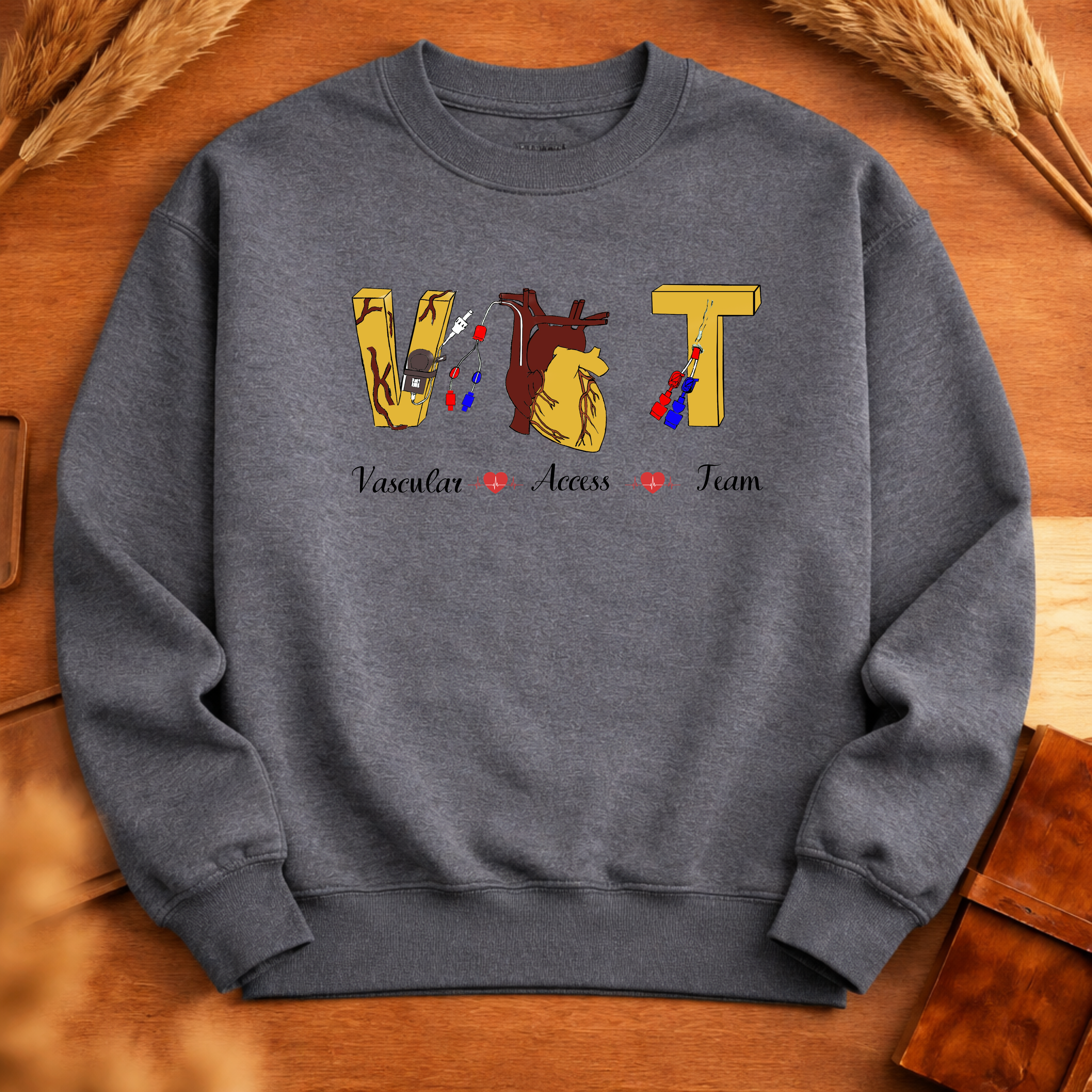 VAT IV NURSE/TEAM MERCH YELLOW HEART SWEATSHIRT