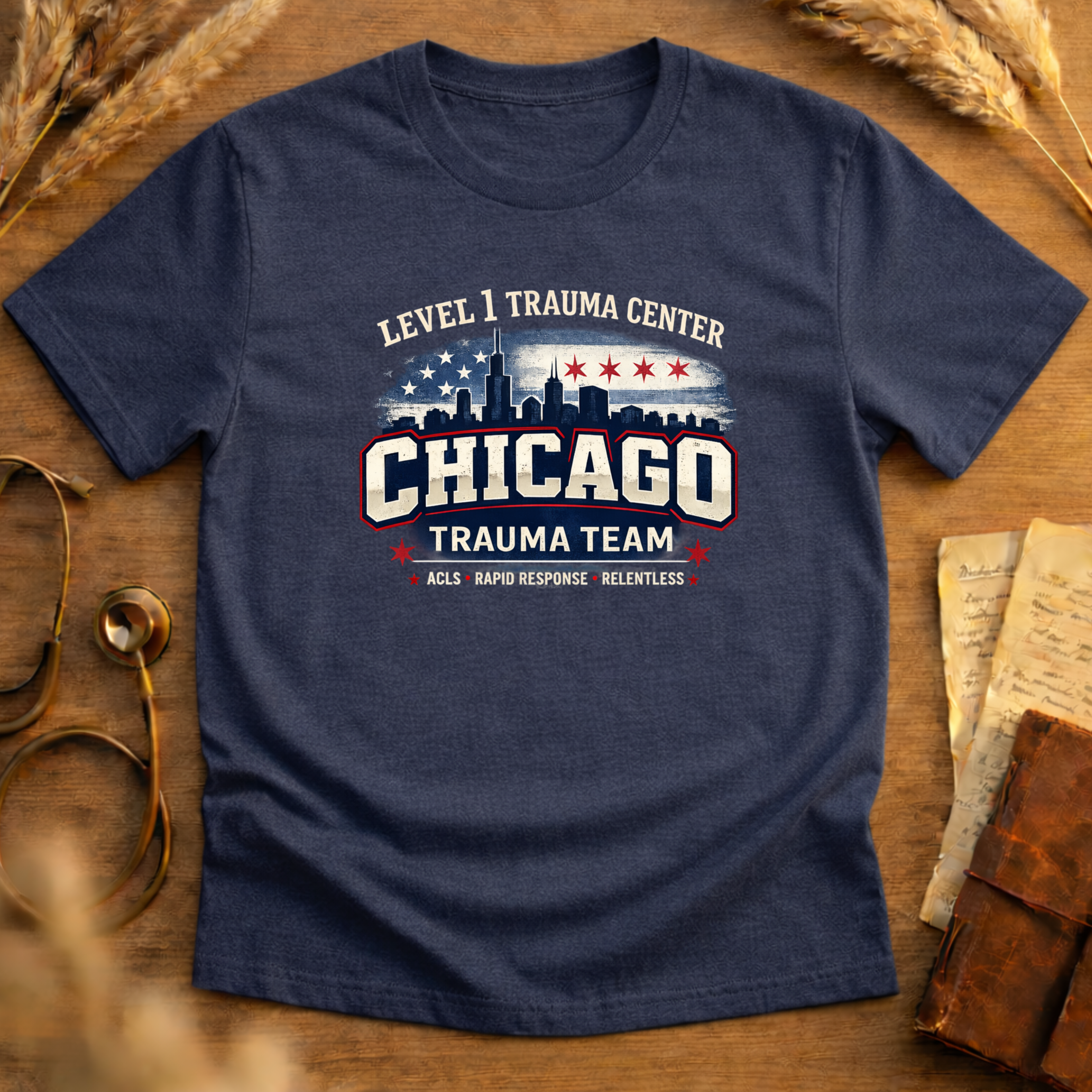 Trauma Team T-Shirt Chicago Adult Softstyle T-Shirt