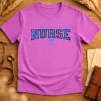 Labor and Delivery Blue Bow Graphic Tee Adult Softstyle T-Shirt