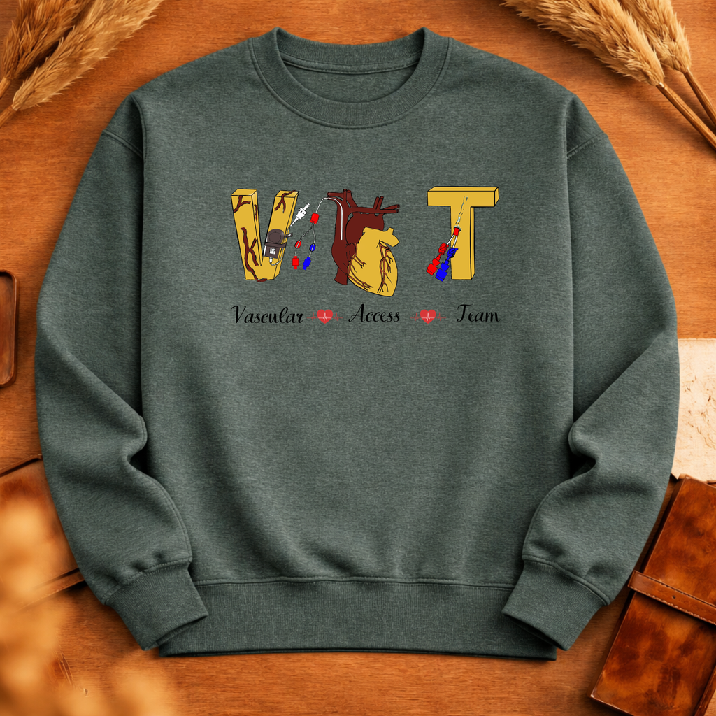 VAT IV NURSE/TEAM MERCH YELLOW HEART SWEATSHIRT