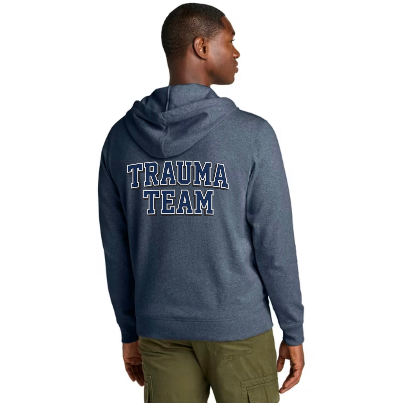 Trauma Team Nurse Fleece Hoodie Full-Zip — Lightweight Trauma RN Hoodie