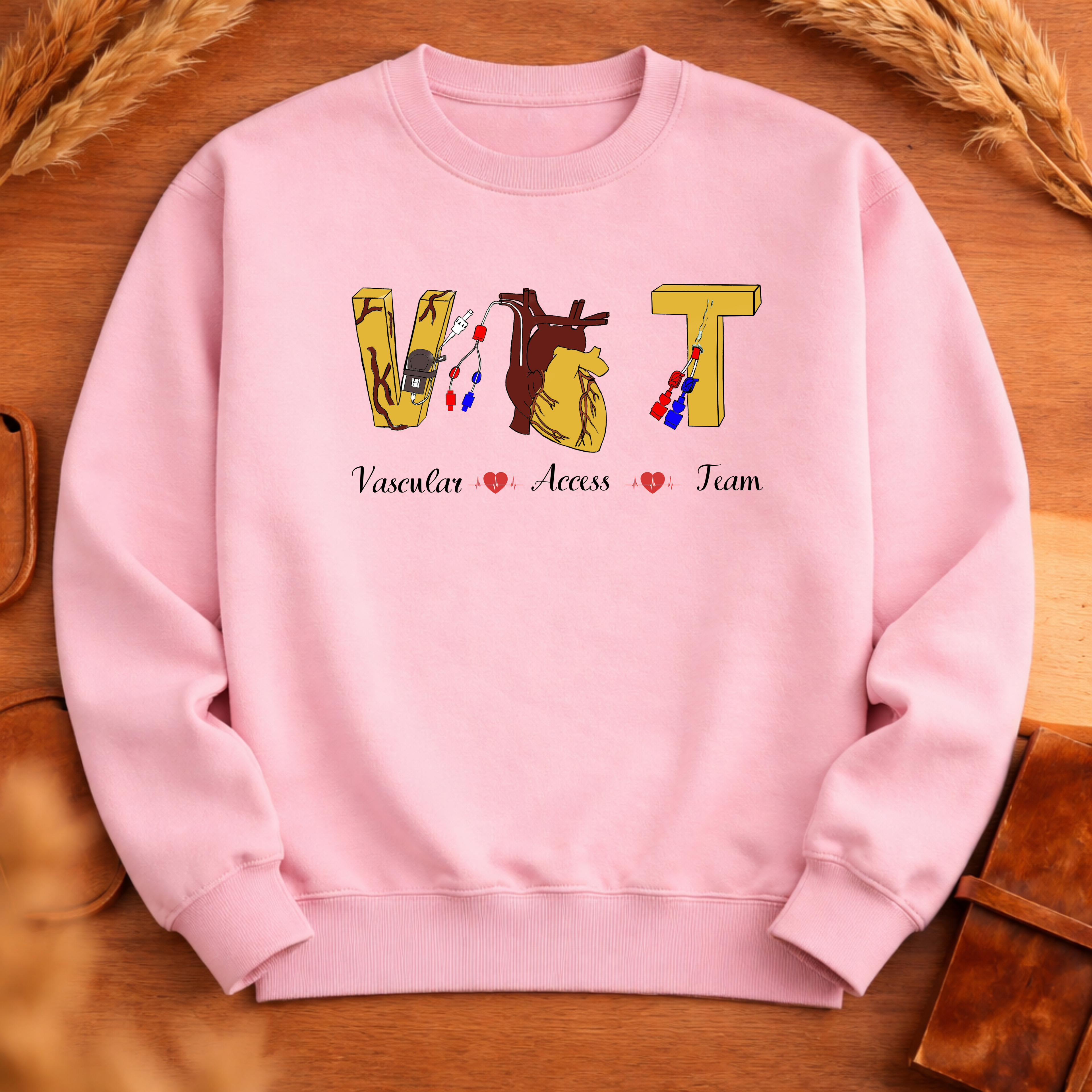 VAT IV NURSE/TEAM MERCH YELLOW HEART SWEATSHIRT