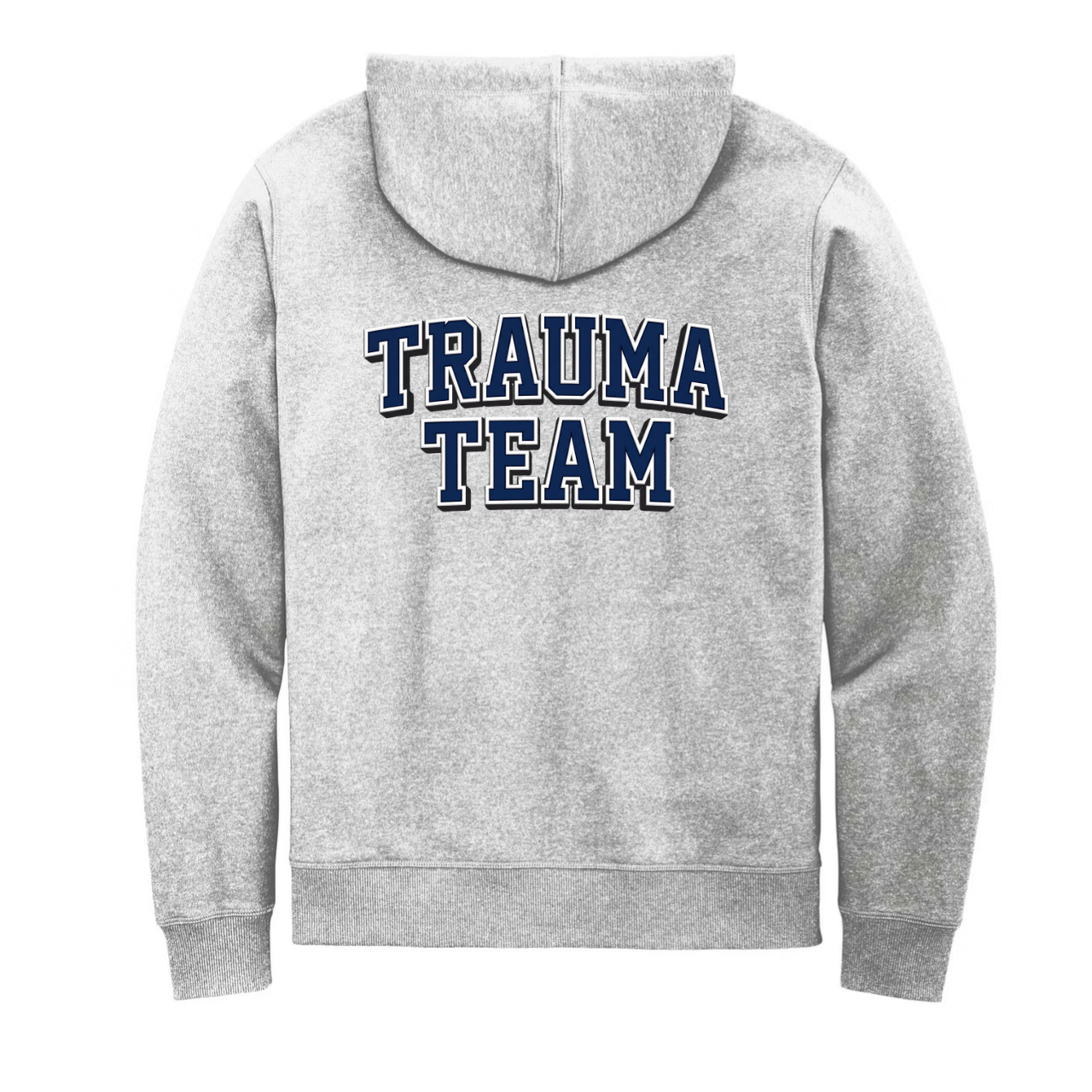 Trauma Team Nurse Fleece Hoodie Full-Zip — Lightweight Trauma RN Hoodie
