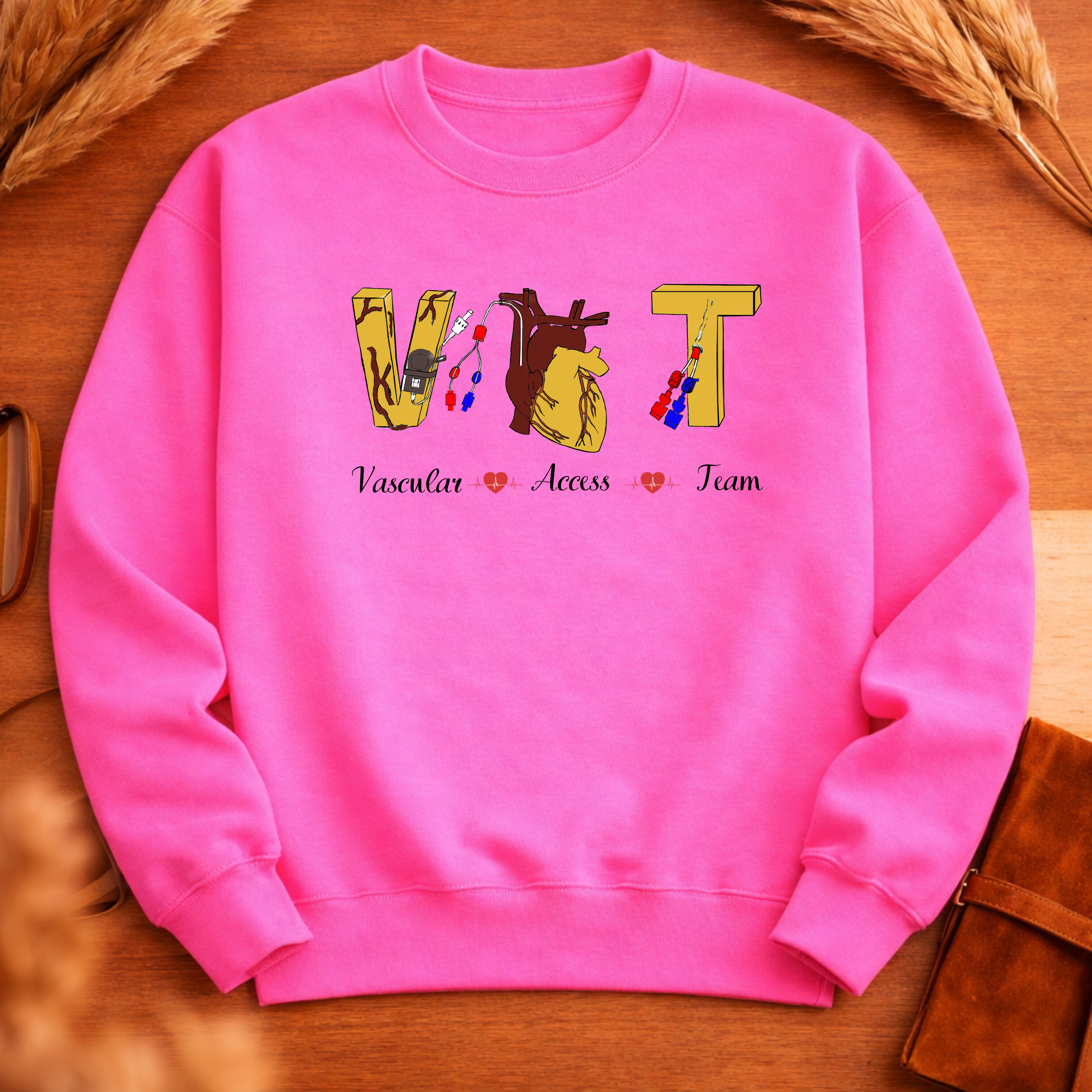 VAT IV NURSE/TEAM MERCH YELLOW HEART SWEATSHIRT