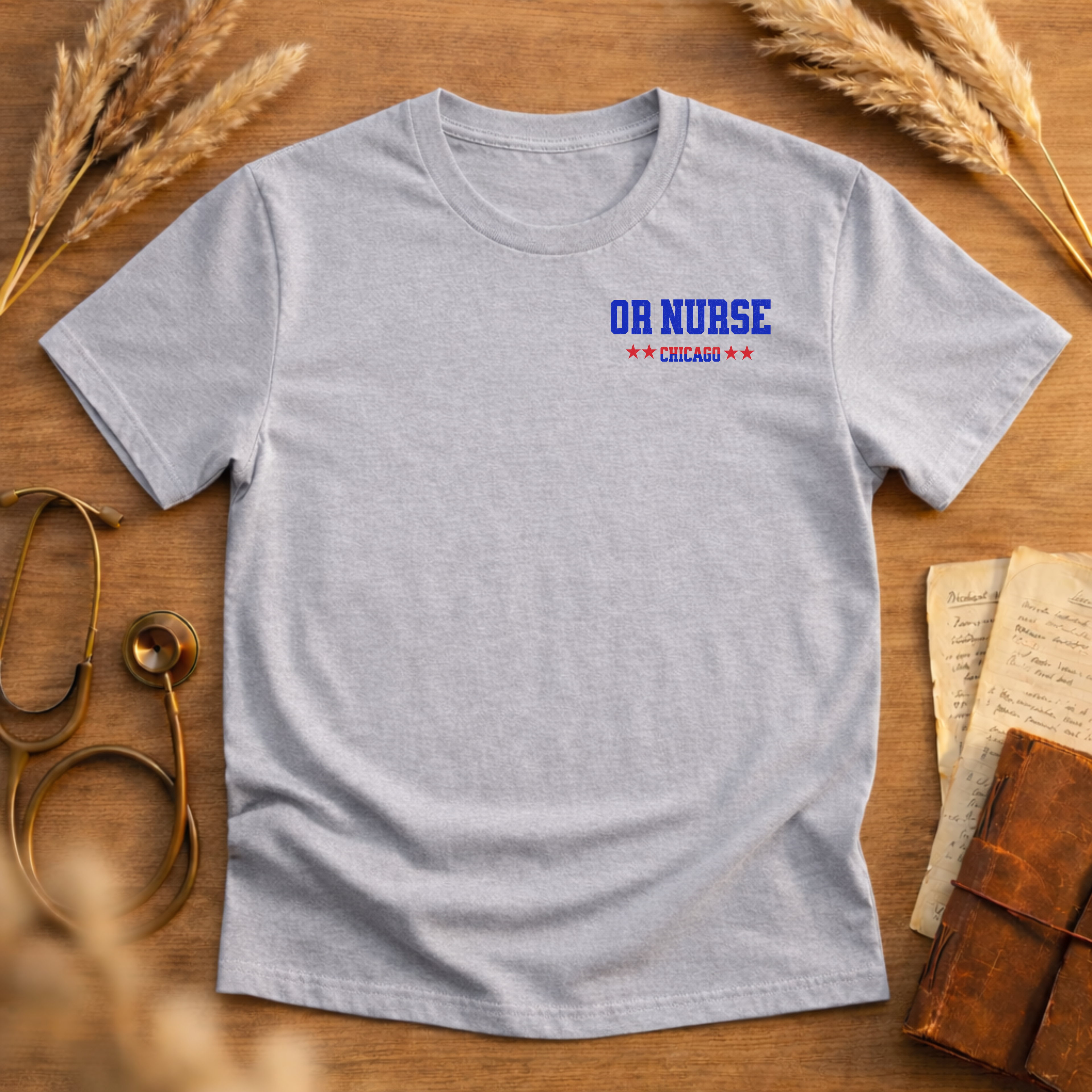OR NURSE USA EAGLE GRAPHIC T-SHIRT