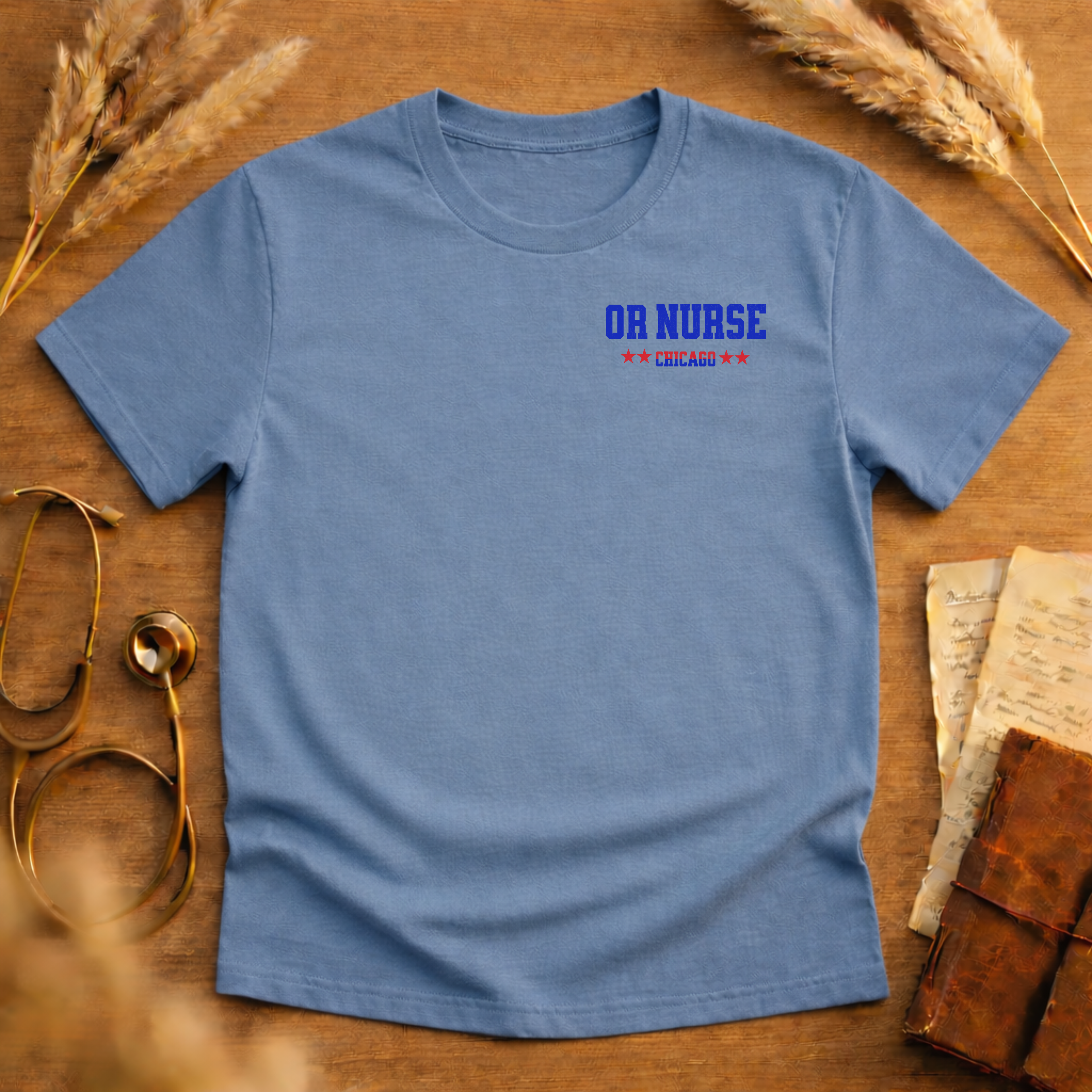 OR NURSE USA EAGLE GRAPHIC T-SHIRT