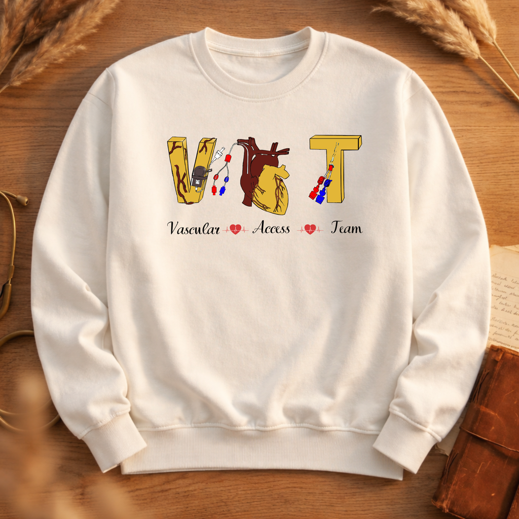 VAT IV NURSE/TEAM MERCH YELLOW HEART SWEATSHIRT