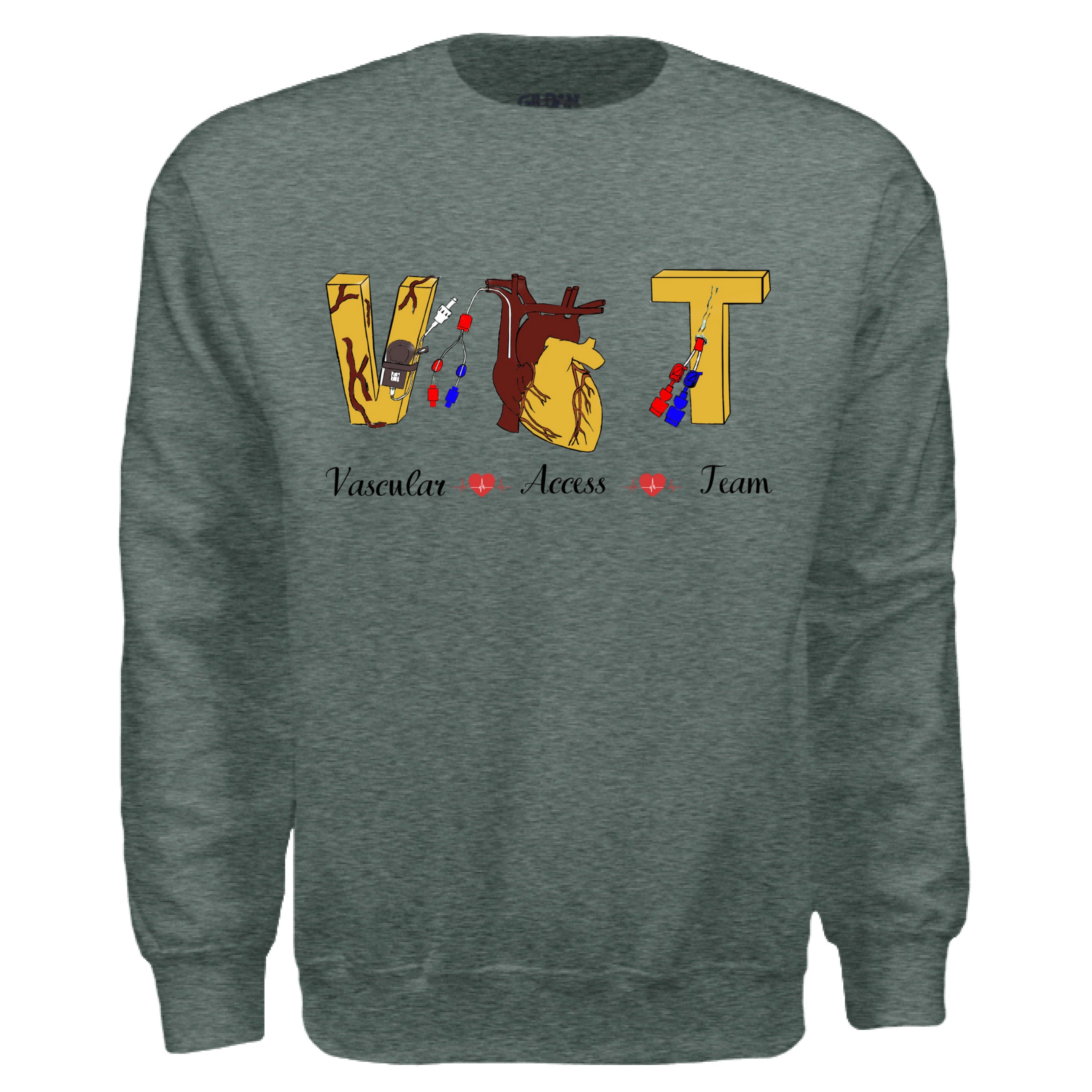 HEATHER SPORT DARK GREEN - FRONT